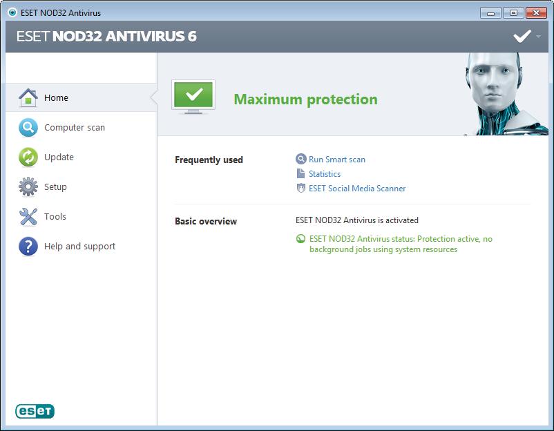 3. Beginner's guide This chapter provides an initial overview of ESET NOD32 Antivirus and its basic settings. 3.