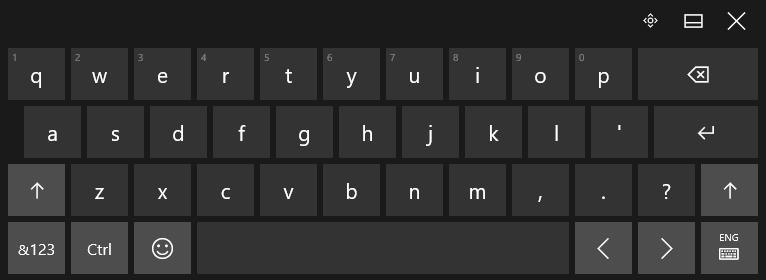 Windows 10: Controlling Windows with gestures Data entry using the on-screen keyboard Show on-screen keyboard How to.