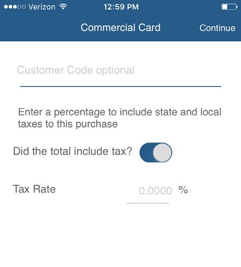 If the tax rate is entered, the app will extract the percentage entered and create a receipt showing the tax amount and adjusting the item price.