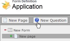 You can drag and drop pages and their associated questions to change the order in which they appear on the form. In the right panel enter at least an Id and a Title.