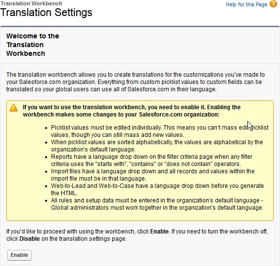 Configuring Candidate Portal Text Displayed in the Portal Fairsail displays the Translation Settings page: 3.
