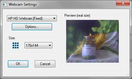 When the webcam is visible on your screen, click anywhere on the webcam to move. Click this button to show. Press again or Esc to exit.