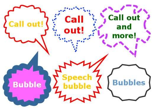 Bubble It uses the same way to add text as
