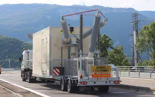 Mobile substation: 220 /60-30kV 40MVA This mobile substation is used as a backup infrastructure to reinforce the grid.