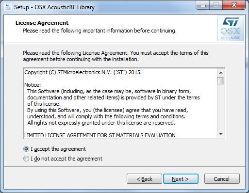 Figure 15: License Agreement System setup guide Then the procedure details the additional packages required: Figure 16: