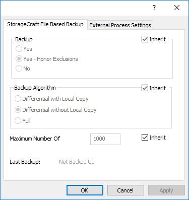 StorageCraft File Backup and Recovery with Backup Backup This option allows you to control what gets backed up and what doesn't.