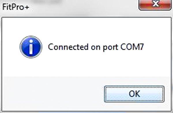 4. Click Save. Informative messages about the COM port and PortaCount Fit Tester configuration will be shown.