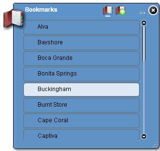 Bookmarks A set of bookmarks based on Planning Communities can be used to