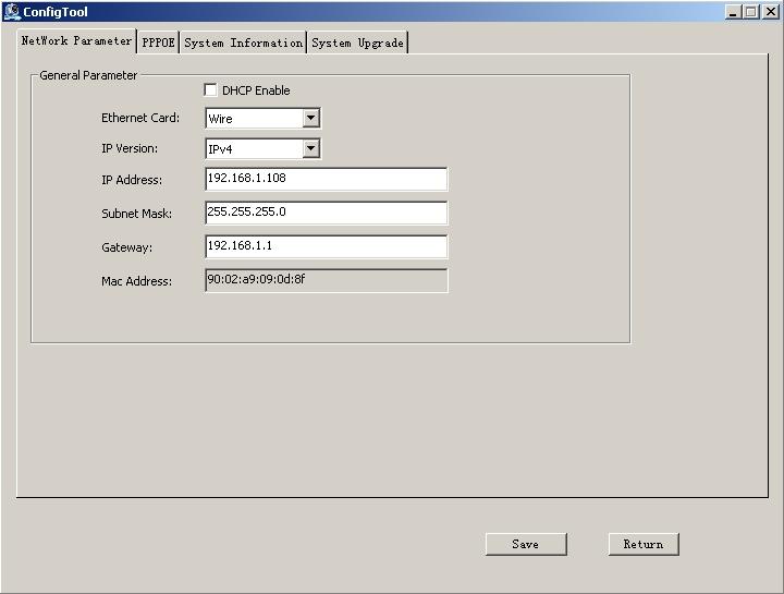 Or you can select an IP address and then click the Login button to go to the login interface. See Figure 3-3. In Figure 3-3, you can view device IP address, user name, password and port.