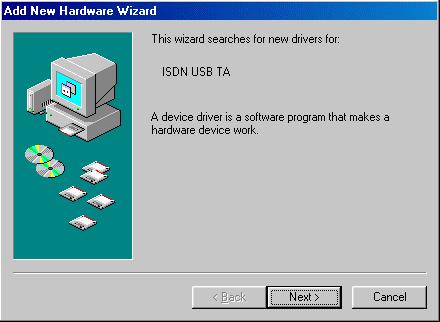 Billion mini USB ISDN TA128 2.4 Driver Installation For Windows 98: 1. Start Windows.