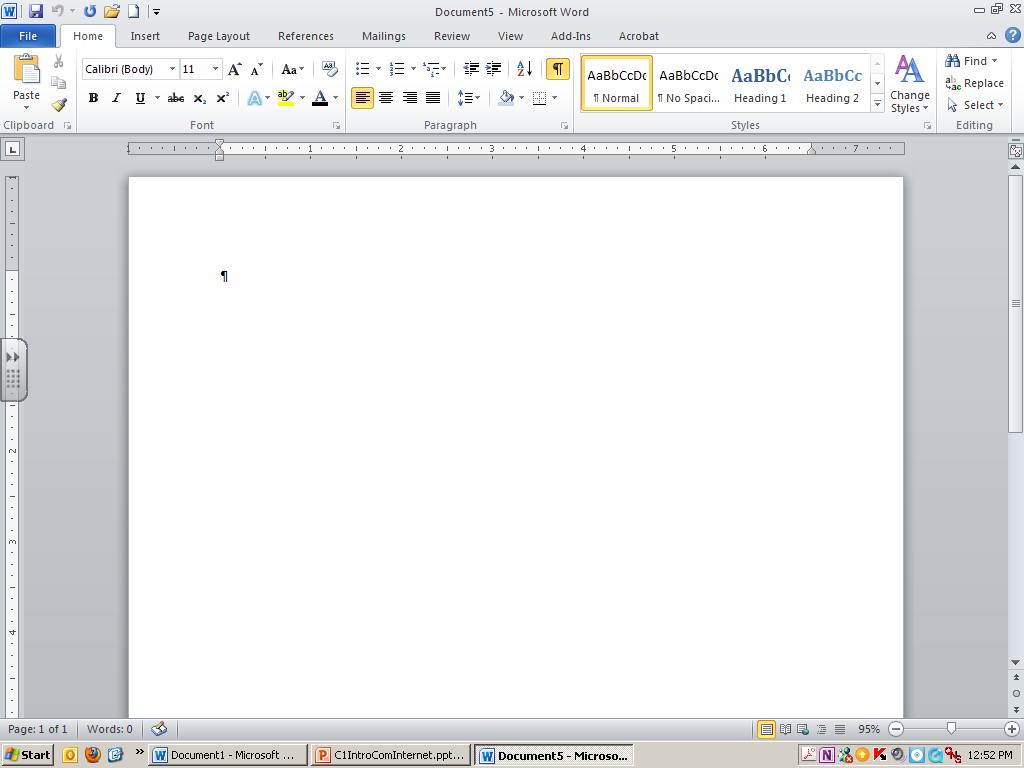 Word Window Show Hide Button File Name in Title Bar Home Tab