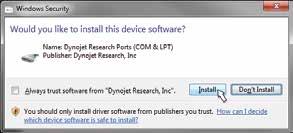 WINDOWS VISTA AND LATER DRIVER INSTALLATION Power Vision Device Drivers will be installed during Software