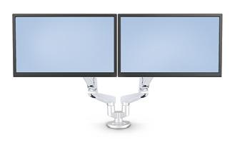 load capacity ZW8 Dual-Monitor Arm Monitors can be perfectly aligned with dedicated arms