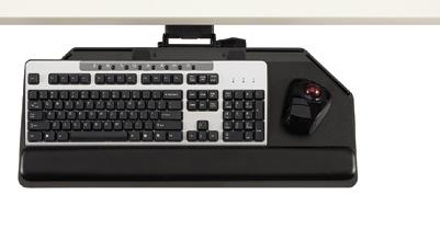 Keyboard Trays Allsteel s articulating keyboard platforms promote a healthy posture for