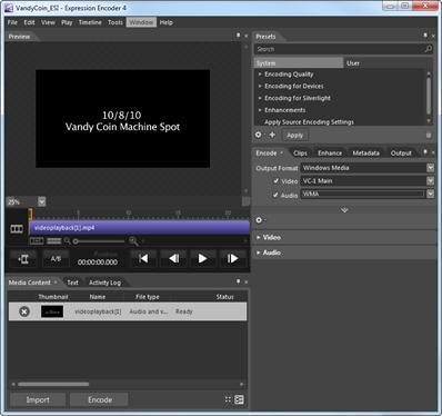Appendix 1. Using Mark In and Mark Out to Select a Portion of a Video for Encoding. Some videos will have portions at the beginning or end (or both) that you want to eliminate from the final product.