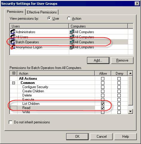 Chapter 13 FactoryTalk Batch and FactoryTalk Security For this example, select Batch Operators, and then click OK. The Batch Operators group is added to the list.