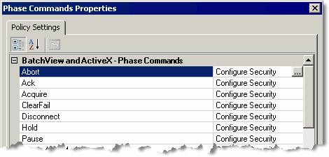 This example uses the Network Directory. Expand System > Policies > Product Policies > Batch > BatchView & ActiveX.