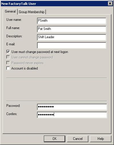 Chapter 5 Creating user accounts Tip: The password options you select here are subject to the policies you select in the Security Policies.