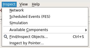 The Qtenv Graphical Runtime Environment the context menu of an object displayed on the UI; via the Find/Inspect Objects dialog (see later); or even by directly entering the C++ pointer of an object