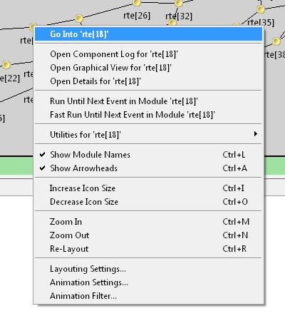 The Tkenv Graphical Runtime Environment Figure 8.15. Submodule context menu Figure 8.16.
