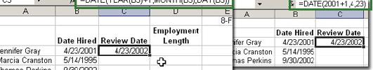 Date Calculations A date calculation is a formula that results in either a new date, or a date value, such as 6 months. You can create new dates by adding or subtracting from other dates.