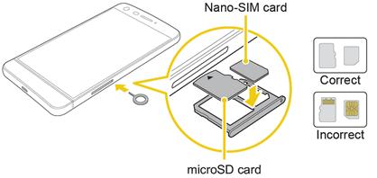 Note: Always use a genuine Nano-SIM card supplied by the operator. Unmount the microsd Card Always unmount the microsd card before removing it from your phone. 1. Tap > Tools > Settings > General tab.