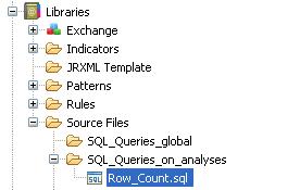 Creating analyses from table or column names Make sure that the name you give to the open query is always followed by.sql. Otherwise, you will not be able to save the query. 5.