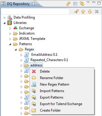 Managing regular expressions and SQL patterns 5. Click Finish. The.xmi file of each selected pattern is saved as a zip file in the defined folder. 6.