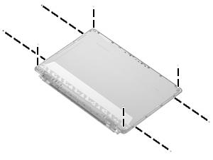 Where used: 4 screws that secure the display hinges to the display bezel on computers