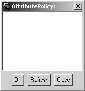 Figure 19 BGP Insert Aggregates dialog box Chapter 3 Using Device Manager to configure BGP 71 Click to open previously configured policies. Attribute policy A. Attribute policy B.