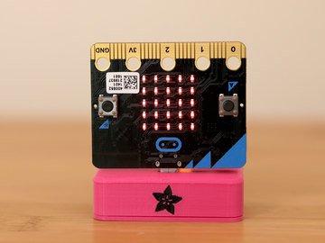 Overview In this project we re building a dock for Adafruit s Dev Boards. This simple dock lets you stand your dev board upright making it easy to display.