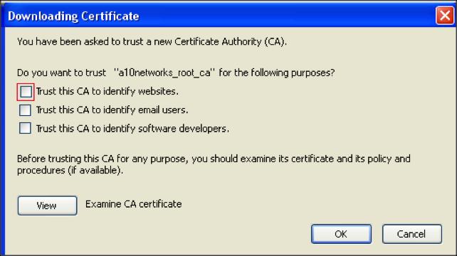 Click the Import button. 4. Navigate to where the certificate is located and click Open. A Downloading Certificate window will be displayed.