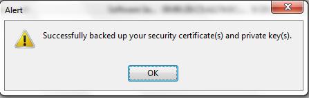 It will save the certificate in the PKCS12 format so please leave it set to this.