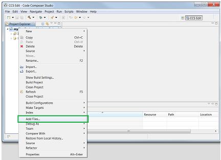 2. While adding files to your project with Add Files dialog, navigate to the