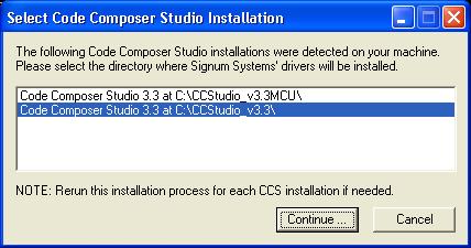 Please note that there are 4 types of CCStudio drivers available select an appropriate one. 3. CD distributed with JTAGjet-C2000 will have different list of items in Master Setup.