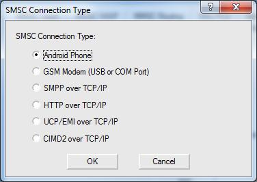 SMSC connection.