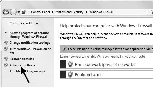 To configure your firewall for Windows 7 follow these steps: 1.