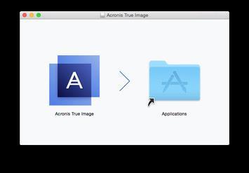 3. Double-click the Acronis True Image 2018 setup file (the file has a.dmg extension). 4. Drag the Acronis True Image 2018 icon to the Applications folder.
