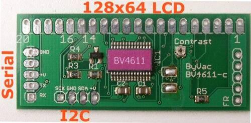 The serial interface can be either a standard asynchronous OR I2C, this is fully selectable by the user.