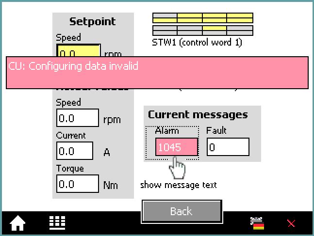 Figure 4-5: Current messages in plain text