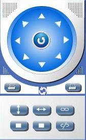 Figure 4.3 There are 9 icons at the bottom of the user interface which show the status of each channel of the camera.