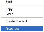 4.5 Drive properties Right-click the mouse in 'Windows Explorer' on the recorder drive s icon to open the context menu. Then choose the Properties command.