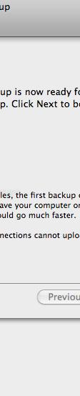You can continue to use your computer while your backup is