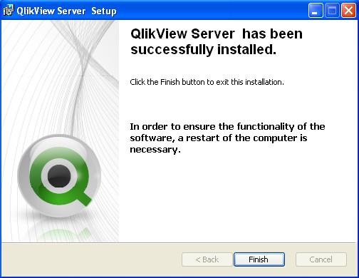 installing the QlikView Server/Publisher, you must complete the