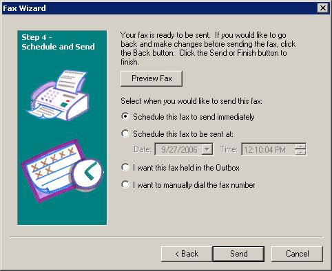 Chapter 5 - Sending Faxes 79 problems with attaching documents of files directly to a fax transaction you should print the document to the FaxTalk FaxCenter Pro 9.0 printer instead.