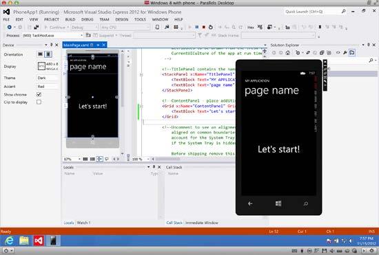 Advanced Topics 6 After these steps, you can open Visual Studio and start creating or testing Windows Phone applications.