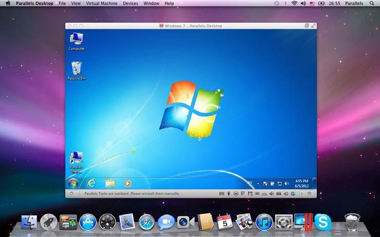 Use Windows on Your Mac Right-click the icon to open the Windows start menu.