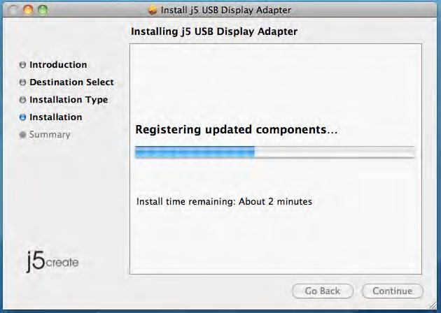 6. Installation is processing This will take a few moments 7.
