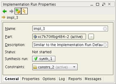 Running Implementation in Project Mode The active run is displayed in bold text. To make a run active: 1. Select the run in the Design Runs window 2. Select Make Active from the popup menu.
