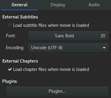 By default, GNOME Videos chooses the same language for the subtitles that you use on your computer.